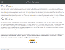 Tablet Screenshot of epitome-dog-rescue.org